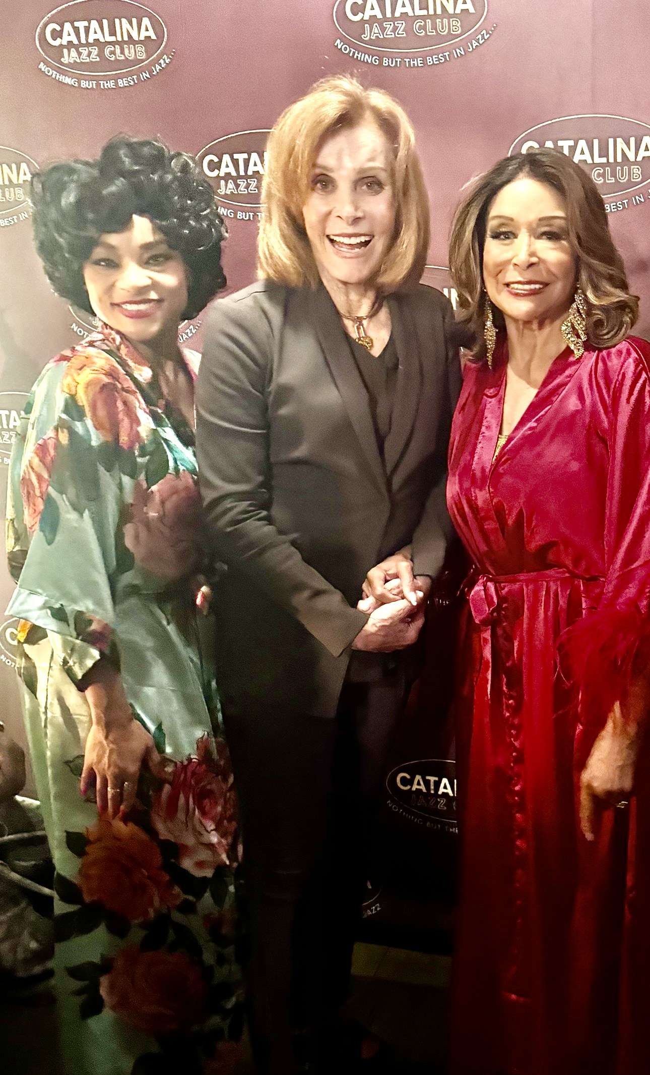 Thomasina Gross, Stefanie Powers and Freda Payne together at Catalina Jazz Club